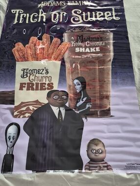 The Addams Family Trick or Sweet Poster - Purple & Black